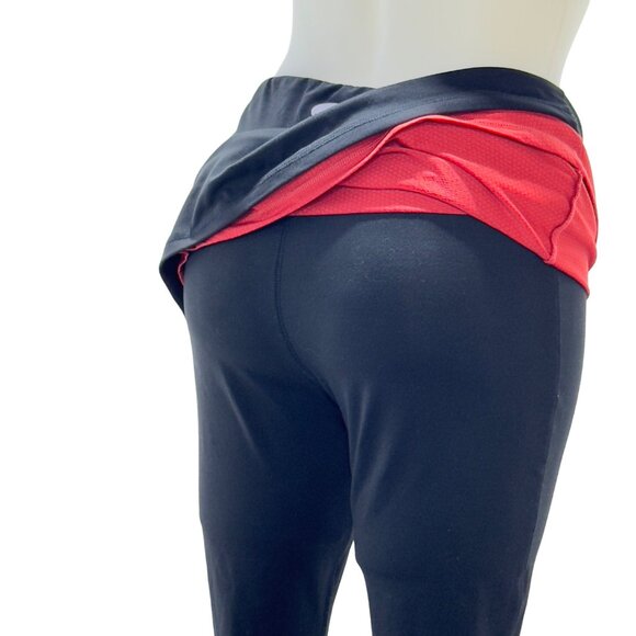 ALEX + ABBY Women's Black and Coral Exercise Pants Workout Running Gear Size S - Picture 3 of 8